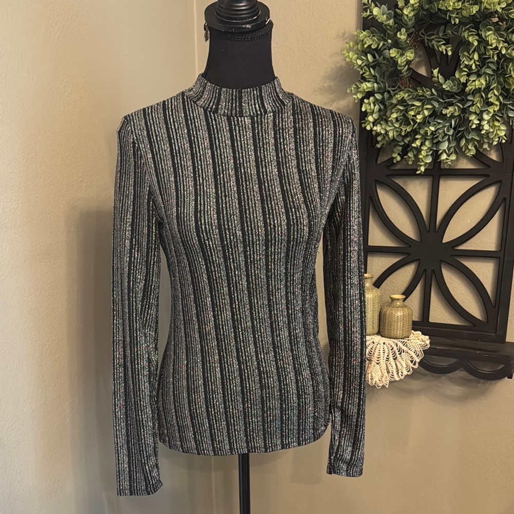 Elegant Striped Long Sleeve Blouse
